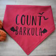 Funny Count Barkula Bats Bandana Neckwear For Pet, Halloween Dog Neckwear, Dog Lovers Gifts, Dog Photo Props, Halloween Bats Spider Bandana