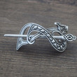 Norse Viking Celtic Jelling Style Dragon Hairpin Hair accessory/Gothic Goth Spooky Scary Cosplay/Witchy Hair Pagan Hair Wiccan Jewelry