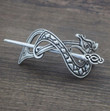 Norse Viking Celtic Jelling Style Dragon Hairpin Hair accessory/Gothic Goth Spooky Scary Cosplay/Witchy Hair Pagan Hair Wiccan Jewelry