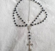 Rose Inspired Cross Choker, Rosary Necklace, Gift For Her/Cottagecore Rosary Necklace,Gift For Her