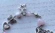 Baby Pink Fairycore Bracelet - Cottagecore Fairy Rosary Bracelet/Fairy Core Aesthetic Y2k/Cottagecore cottage core jewelry