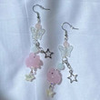 Link Chain Bracelet /Pastel Kawaii Pig Bracelet Y2K Aesthetic Soft Cute Earrings/Rosary Bracelet,Fairy,charm,fairycore/Y2k Jewelry Necklace
