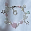 Link Chain Bracelet /Pastel Kawaii Pig Bracelet Y2K Aesthetic Soft Cute Earrings/Rosary Bracelet,Fairy,charm,fairycore/Y2k Jewelry Necklace