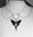 Flying Vampire Bat Chocker Necklace - Vampire Bat Pendant Necklace Dark Style Choker Bat Jewelry Gift Women Girls,Cottagecore Jewelry