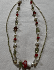 Handmade Mushroom Pearl Crystal Beaded Necklace, Aesthetic Mushroom Beads Necklace, Fairycore Cottagecore Jewelry Accessories