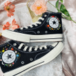 Custom converse Chuck Taylor embroidered flower/ Sweet Country Floral Embroidery Shoes/ Mushroom Converse Shoes/ Converse Custom
