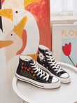 Marigold Flower Embroidery Converse Chuck Taylor, Embroidered Orange Converse Shoes, Embroidered Converse Custom, Personalized Embroidered Sneakers