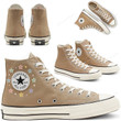 Personalize Embroidery Star Shoes, Converse Chuck Taylor Swift High Top, Girl Embroidered Converse, Custom Hand Embroidery Converse