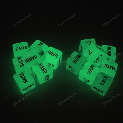 Hot Funny Glow In Dark Love Dice Toys Adult Couple Lovers Games Aid Sex Party Toy Valentines Day Gift For Boyfriend Girlfriend