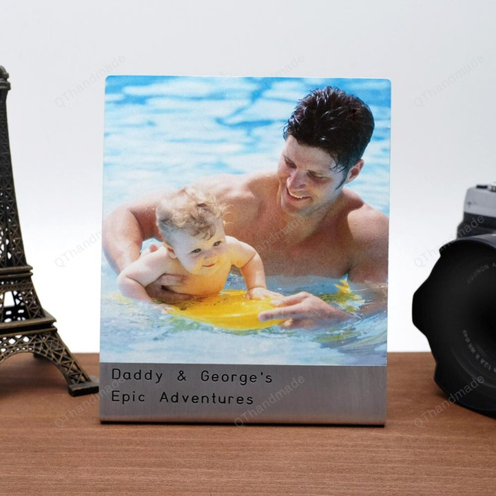 Personalize Photo Booth Frame/Gift For Dad/Photo Frame/Solid Alloy Photo/Booth Style Print/Adventure Keepsake