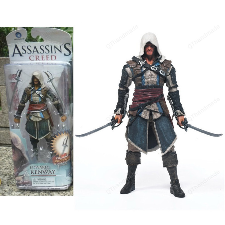 New Super Movable Joints Pvc Figurines / Collection Anime Decoration Toys / Action hero Assassin's Creed Figure / Connor Action Figures