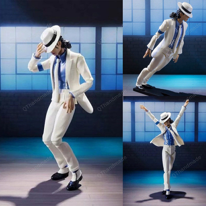 Michael Jackson Action Figure / Smooth Criminal Moonwalk Collection Model Toys / Cute Michael Jackson Vinyl Figure / Model Toys Gifts