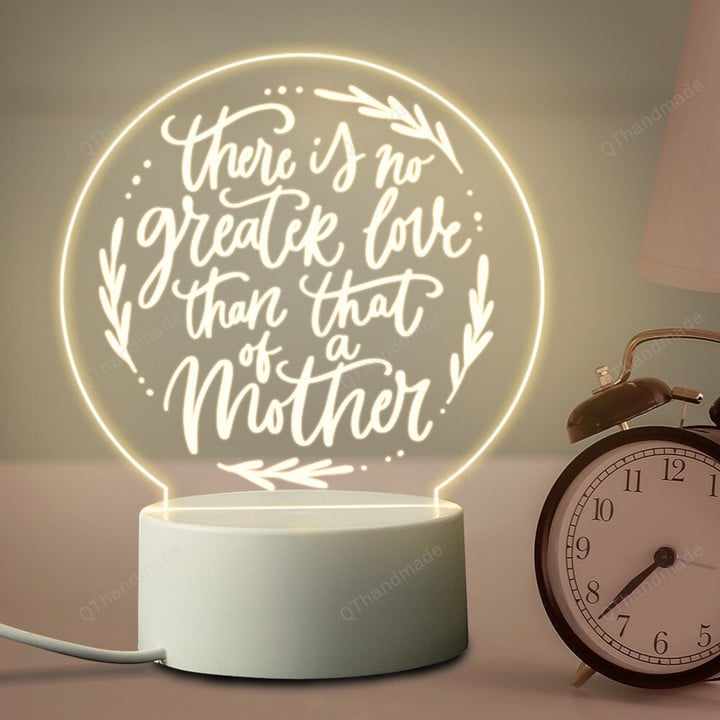 Acrylic Engraved Night Light / Bedroom Decoration / Warm LED Night Lamp / Mother's Day Gift /Best Mom Ever Gifts