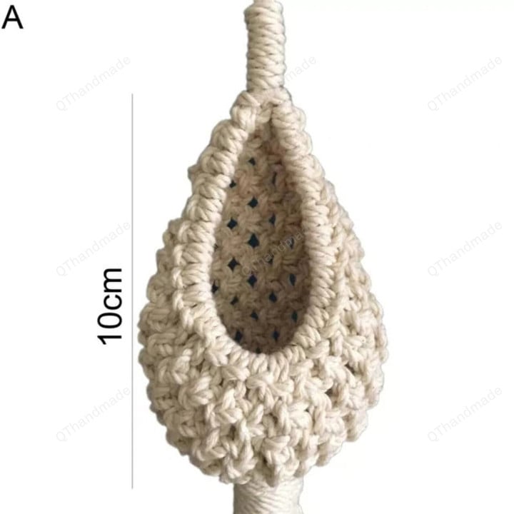 Hanging Basket Pineapple Shape Landscaping Cotton Macrame Flower Planter for Living Room Balcony Decorations Wall Decoration Hanging Wall