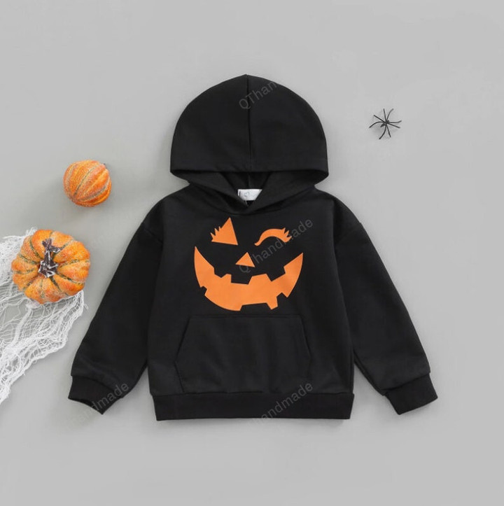 Toddler Baby Halloween Hoodies/Casual Long Sleeve Pumpkin Skeleton Print Loose Sweatshirts 1-6T Shirt/Baby Girl/Party Dress/Spooky Season