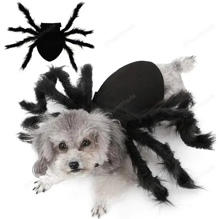 Halloween Spider Costume for Dog Cat, Halloween Pet Costume, Party Supply, Spider Cosplay Costumes for Small Medium Dogs and Cats