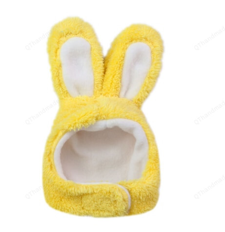 Pet Bunny Headgear, Funny Pet Dog Cat Cap Clothes, Warm Party Christmas Cosplay Accessories Photo Props, Halloween Headwear For Pet, Pet Accessories