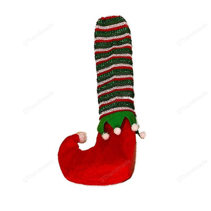 Christmas Table Foot Socks Chair Leg Covers, Elf Floor Protectors Non-Slip Feet Sleeve Party Favor Decor, Xmas Chair Leg Decoration