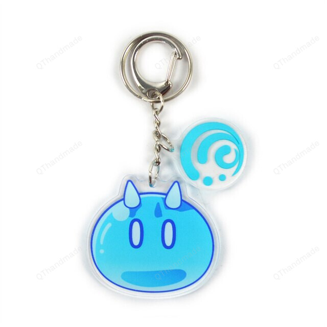 Anime Game Genshin Impact Slime Keychain Pendant Cartoon Badge Cartoon Cosplay Accessories