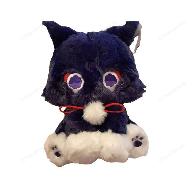 22cm Genshin Impact Scaramouche Cat Plush Toy Cosplay Wanderer Cartoon Cute Furry Doll Fan Collection Prop Gifts