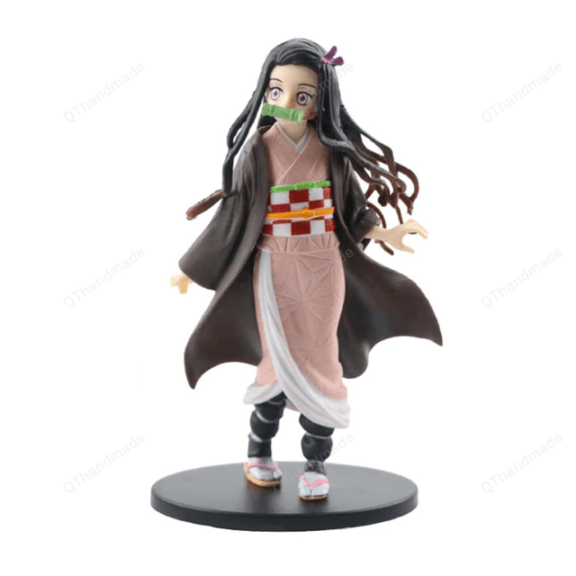 16cm Anime Demon Slayer Figure Kamado Tanjirou Nezuko Action Figures PVC Model Toys Zenitsu Figurine Inosuke Kimetsu No Yaiba Figura