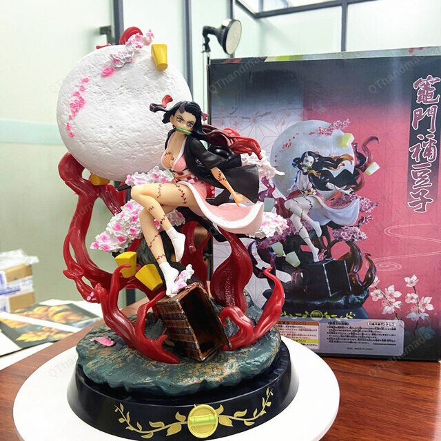 31cm Demon Slayer Anime Figure GK Kamado Nezuko Statue 31cm Adult Action Figure PVC Collectible Model Birthday Gifts Figurine