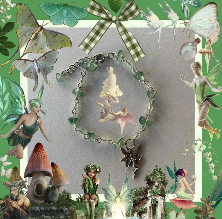 Y2k Fairy Magic Bohemian Elf Leprechaun Witchcraft Hippie Bracelet Fairy Core/90s Retro Bracelet Y2k/Cottagecore Cottage core Jewelry