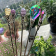 Raw crystal hairpin crystal hair stick plated stained glass hairpin sun catcher hairpin hair wedding bride BOHO gift/Hair Valentines Gift