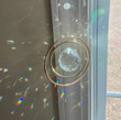 Crystal Solar Double Hoops Suncatcher for windows/Crystal suncatcher/Rainbow Prism suncatcher/Rainbow maker Window Catcher/halloween decor