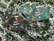Set of 2 PCS Christmas Face Masks,Embroidered Linen Christmas Face Mask,Washable Adjustable,Xmas Embroidered Mask,Noel Mask,Christmas Gifts