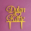 Personalized Anniversary Cake Topper/Custom Rustic Gold Cake Topper/Wedding Cake Decoration/Wedding Gift