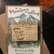 Calendar Save the Date Magnet, Wood Mountain Save the Date, Custom Leaf Save the Date, Adventure Save the Date
