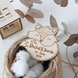 Personalised Wooden Fridge Wedding Magnets/ Personalized Rustic Wood Engraved /Custom Gift/ Favors For Guests Fox Cute