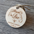 Personalized Meant To Bee Wooden Tags, Laser Cut Tags, Custom Gift Tag, Rustic Wedding Favor