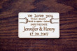 Funny Wedding Custom Save the Date, Wood Magnet, Laser Engraved Wooden Card, Lover Country Wedding decor