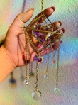 Custom Heart Zodiac Crystal suncatcher/Hanging Prism/Rainbow Maker/lightcatcher/Car charm accessories/ornaments/negative energy removal