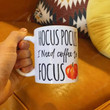 Hocus Pocus I Need Coffee To Focus Mug, Happy Halloween Witch Pumpkin Mug, Halloween Gift, Ceramic Pumpkin Autumn Mug, Coffee Mug