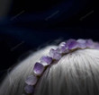 Raw Amethyst Crown Headband/Raw Quartz Headband/Crystal Queen Hair Hoop Raw Crystal Crown Hair Accessories Wicca Energy Jewelry