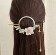 Goddess Woodland Hair Barrette Bride Tassel Hairpin Elf Hair Jewelry for Women gift/Gift For Her/Boho Wedding Hair Accessories/Fairy Jewelry