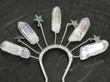 Natural crystal hairpin star hairpin witch hair band party decorations Raw crystal wedding hair accessories/Hair accessories