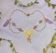 Fairy Pendant Necklace Butterfly Quartz Y2k Necklaces Women Jewelry Soft Aesthetic Style Cottage Core Necklace,Fairy Cottagecore Jewelry