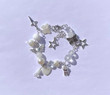 Tooth Fairy Bracelet, Beaded Bracelet, Charms, Dangling Beads, Fairycore, Grunge, White Pearls, Y2k, Cottagecore/Y2k Jewelry Necklace