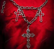 Grunge Rock Cross Chains Necklaces Men Cool AccessoriesPunk Charms Necklaces Women Gothic Sexy Jewellery Egirl Choker/Witchy Fairy Fairycore