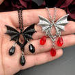 Vampire Bat Pendant Vamp Pendant, Goth Jewellery, Gothic Accessories, Alt Accessory, Alternative Batty,Halloween, Spooky,Cottagecore Jewelry