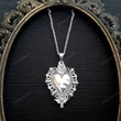 Unique Engraved Design Burning Heart, Heart-shaped Frame Pendant Necklace Pendant Can Be Opened Small Box Necklace,Gift For Her