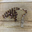 Dark Purple Santa Muerte Rosary, Santisima Muerte Rosary, Nuestra Senora De La Santa Muerte,Holy Death Rosary,Sacred Death Rose,Gift For Her