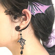 Left Side Pink Dragon None Pierced Ear Cuff Punk Butterfly Copper Wire Wrap Ear Sleeve Ear Clip Earring/Bestie Gifts/Fairy jewelry/BFF Gifts