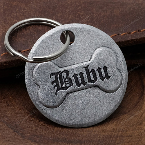 Personalized Dog ID Tag /Custom Dog Name Tag/ Dog Collar/ Pet Accessories /Pet Memorial Gift/ Dog Bone Tag /Engraved Name & Numbers