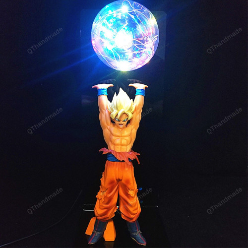 New Figure Anime Dragon Ball Lamp Goku Strength Bombs Luminaria LED Table Decor / Night Light Bedroom Action Figure Toy / Kids Gift