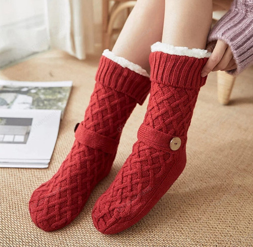 Super warm Christmas Winter Socks/Thickened Fleece-Lined Snow Socks/Winter Hoisery and Socks/Home Sleeping Socks Carpet Foot Socks/Room Sock